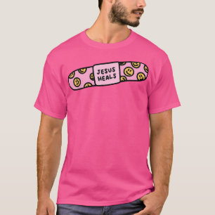 T-shirt Jésus guérit le pansement foi chrétienne guérison