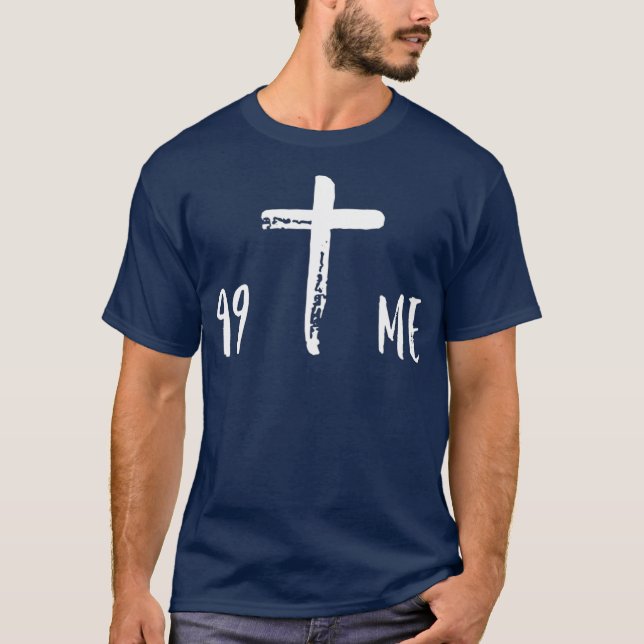 T-shirt Jésus Il Quitta le 99 Groupe Jeunesse Foi chrétien (Devant)