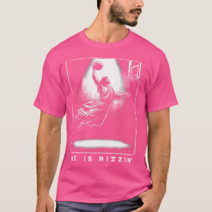 T-shirt Jésus Il Rizzin' Basketball Pâques Christian Re