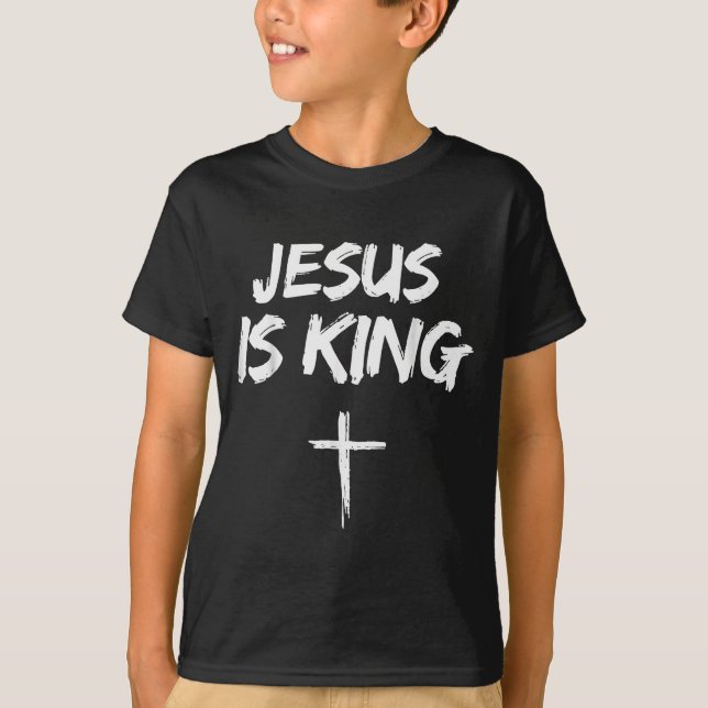 T-shirt Jesus Is King Bible Verse John 14_6 Christian God  (Devant)