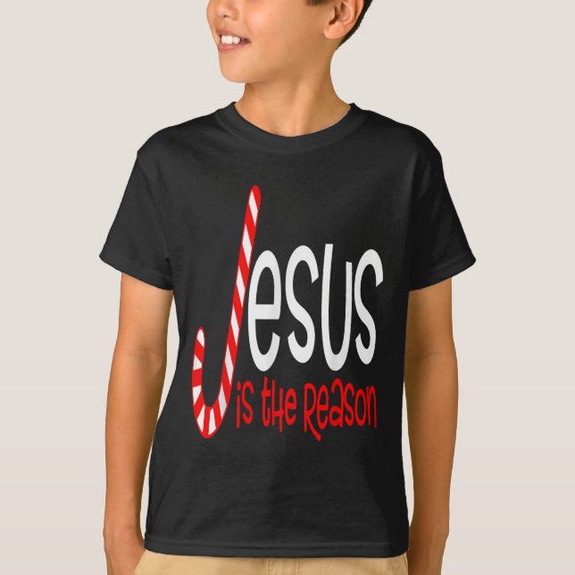 T-shirt Jesus Is The Reason Christian Religious Christmas  (Devant)