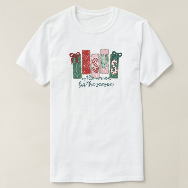 T-shirt Jesus is the reason for the season (Design devant)