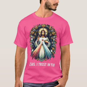 T-shirt Jésus J'Ai Confiance En Toi Divine Miséricorde Cat