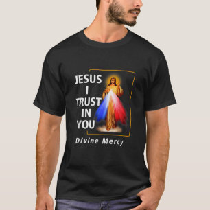 T-shirt Jésus J'Ai Confiance En Toi Divine Miséricorde Cat