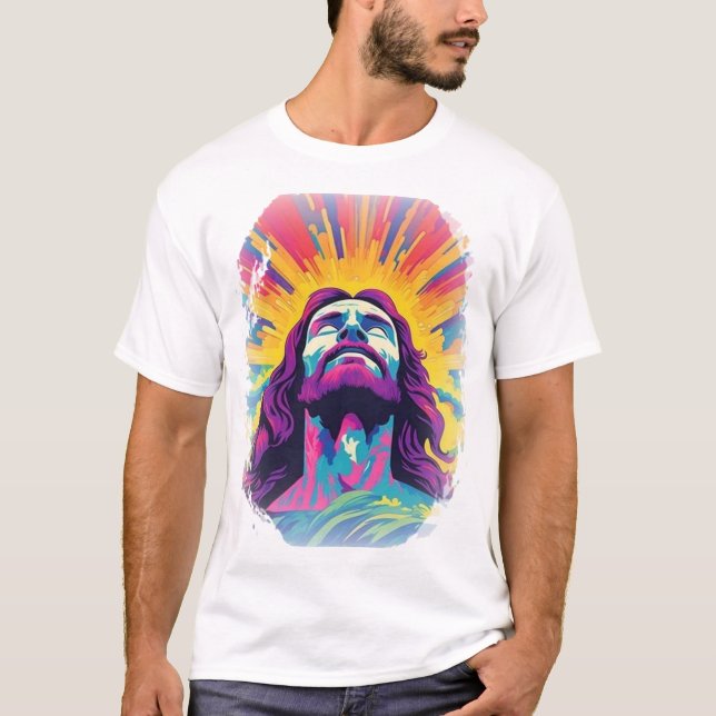 T-shirt Jésus la lumière de la vie (Devant)