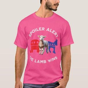 T-shirt Jésus L'agneau gagne le président américain Christ