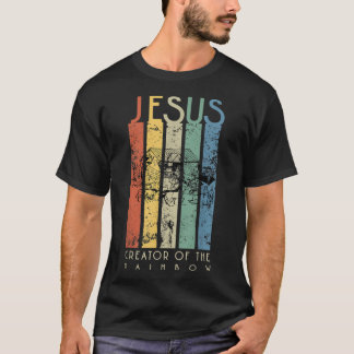 T-shirt JÉSUS Le Créateur du Noé Arc-en-Ciel et de l'Arche