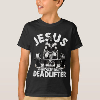 T-shirt Jésus Le Deadlifter Ultime Jésus Deadlifting Ch