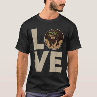 T-shirt Jesus Love  Crucified Jesus Christian 
