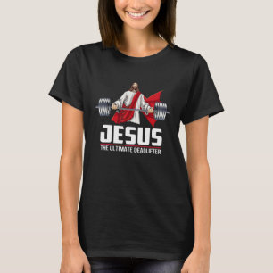 T-shirt Jésus L'Ultime Deadlifter Vintage Gym Christia