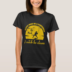T-shirt Jésus m'a fait un pêcheur d'homme chrétien pêche à