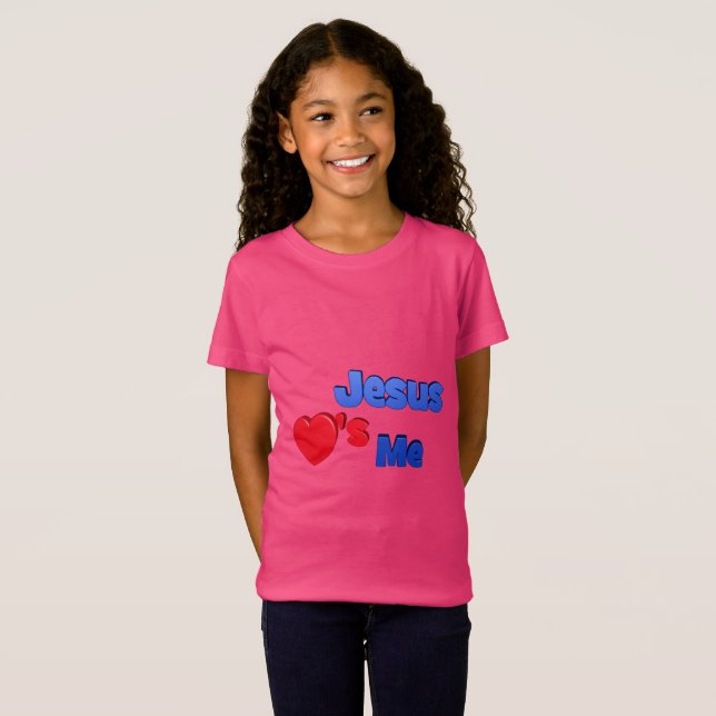 T-Shirt Jésus m'aime Enfants (Devant entier)