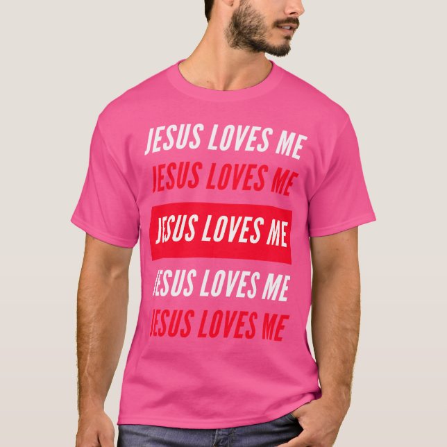 T-shirt Jésus M'aime Fierté chrétienne Jésus (Devant)