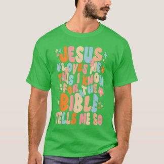 T-shirt Jésus m'aime je sais foi chrétien heureux Pâques
