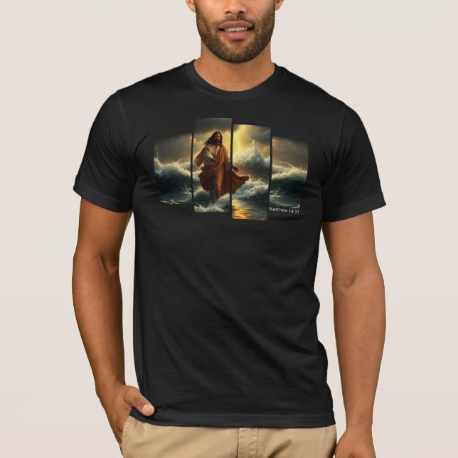 T-shirt Jésus marchant sur l'eau (Devant)