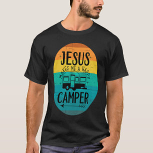 T-shirt Jésus Me Fait Un Camping Heureux Camping RV Christ