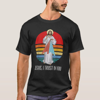 T-shirt Jésus Miséricorde Divine J'Ai Confiance En Toi Cat