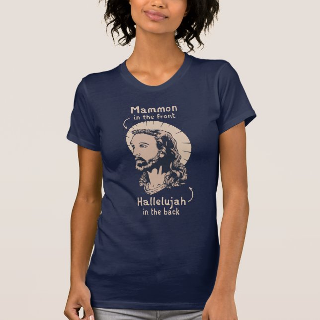 T-shirt Jésus Mullet (Devant)