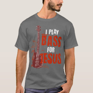 T-shirt Jesus Music Cadeau Baid Bass Guitare
