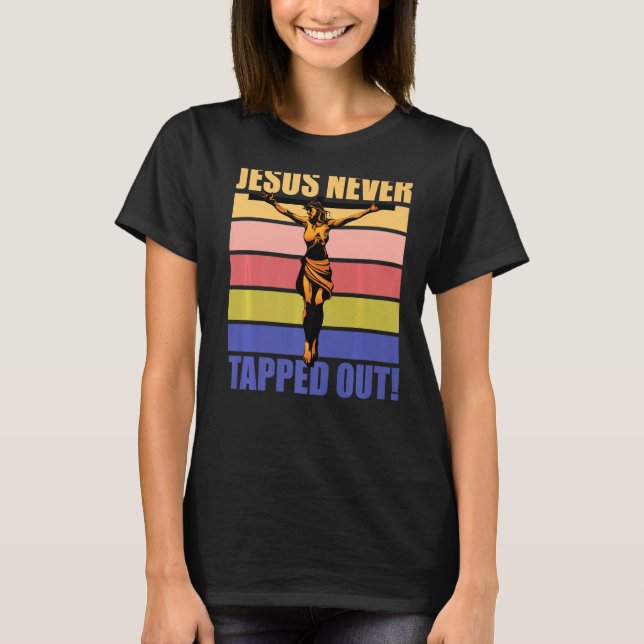 T-shirt Jésus n'a jamais tappé (Devant)