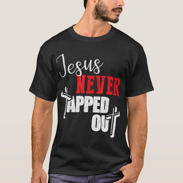 T-shirt Jésus N'A Jamais Tiré La Lutte Contre La Foi Chrét (Devant)
