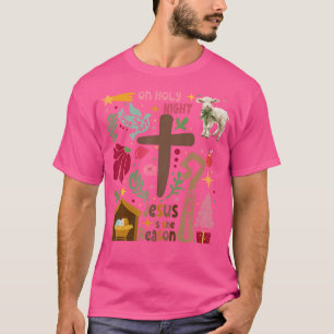 T-shirt Jésus Noël Christian Nativité Scène Christian Chri