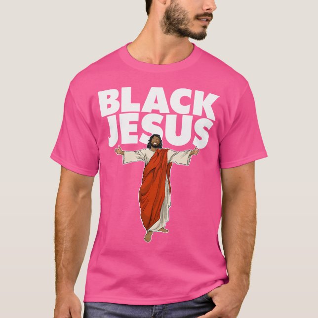 T-shirt Jésus noir (Devant)