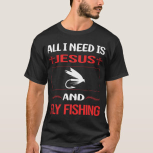 T-shirt Jésus pêche à la mouche drôle