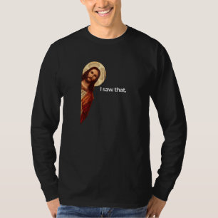 T-shirt Jésus Pékin J'Ai Vu Ce Mème Chrétien Drôle Zip