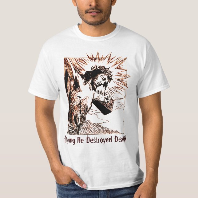T-shirt Jésus personnalisable sur la chemise croisée (Devant)