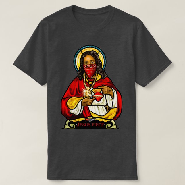 T-shirt Jésus Piece Le Jeu Gangsta Jésus (Design devant)