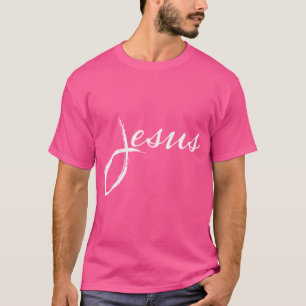 T-shirt Jésus Poisson Design simple