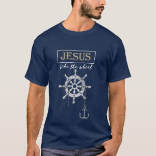 T-shirt Jésus prend la roue