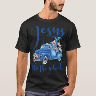 T-shirt Jésus Prenez Le Camionneur De Roue Christian Relig