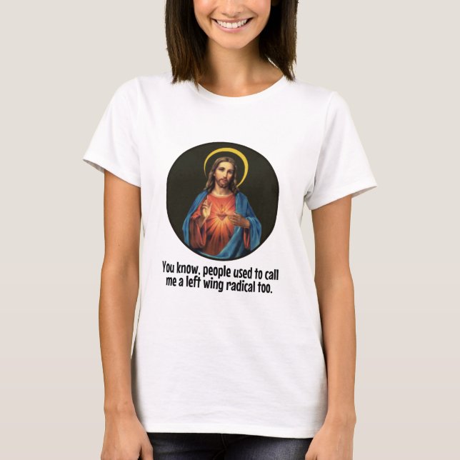 T-shirt Jésus - radical de gauche (Devant)