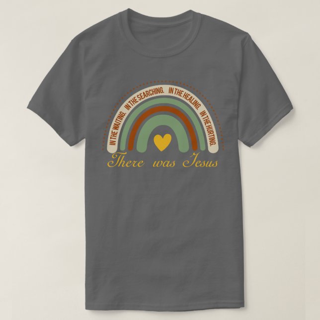 T-shirt Jésus Rainbow Christian Rainbow Love Jes (Design devant)