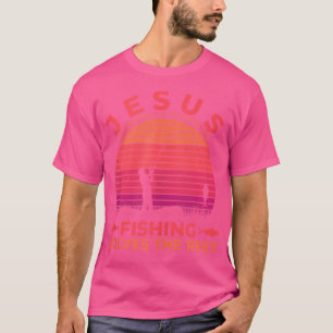 T-shirt Jésus Résout La Moitié De Mes Problèmes La Pêche R