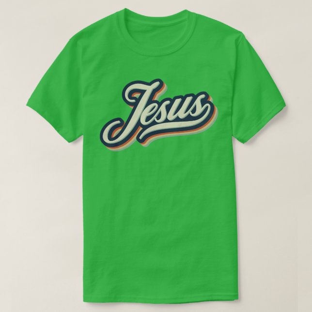 T-shirt Jésus Rétro Vintage (Design devant)
