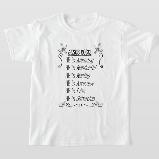 T-shirt JÉSUS ROCK ! k ! (Poser)