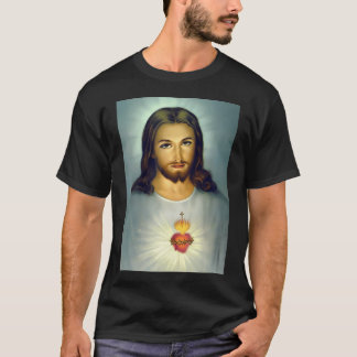T-shirt Jésus Sacré Coeur Divin Miséricorde chrétienne rom