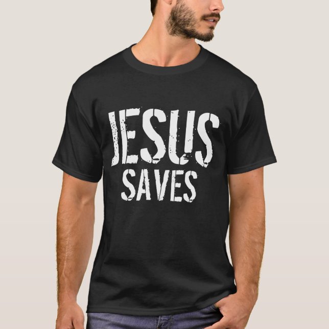 T-SHIRT JÉSUS SAUVE (Devant)