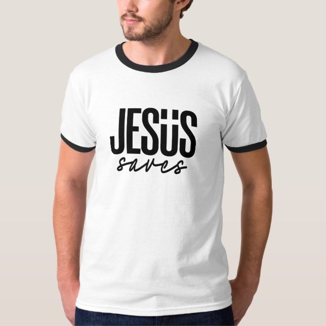 T-SHIRT JÉSUS SAUVE (Devant)