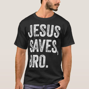 T-shirt Jésus Sauve Bro Christian Femmes Hommes Enfants Fi