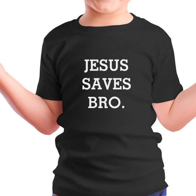 T-shirt Jésus Sauve Bro. Noir (Créateur téléchargé)
