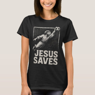 T-shirt Jésus Sauve - Gardien de but de football Inspirati