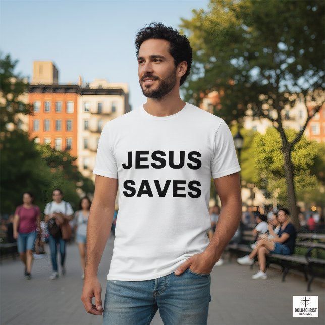 T-shirt Jésus Sauve la foi chrétienne (Créateur téléchargé)