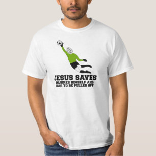 T-shirt Jésus sauve le football