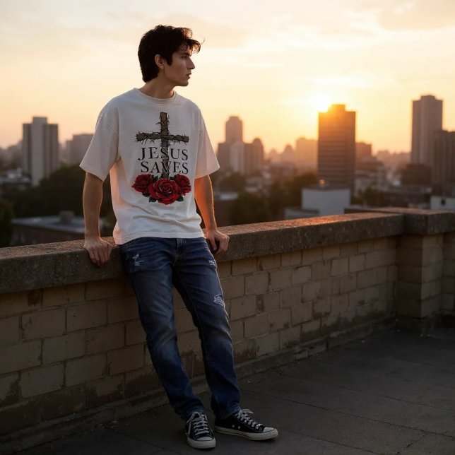 T-shirt Jésus sauve Tee (Créateur téléchargé)