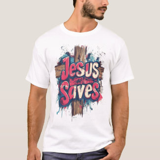 T-shirt Jesus Saves : Rédemption des graffitis