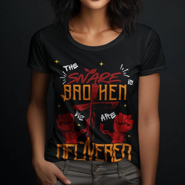 T-shirt Jesus Set Me Free Christian Spiritual Believe Wome (Créateur téléchargé)